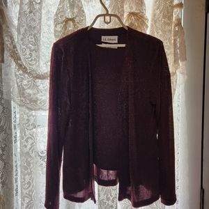 Tank top with matching cardigan